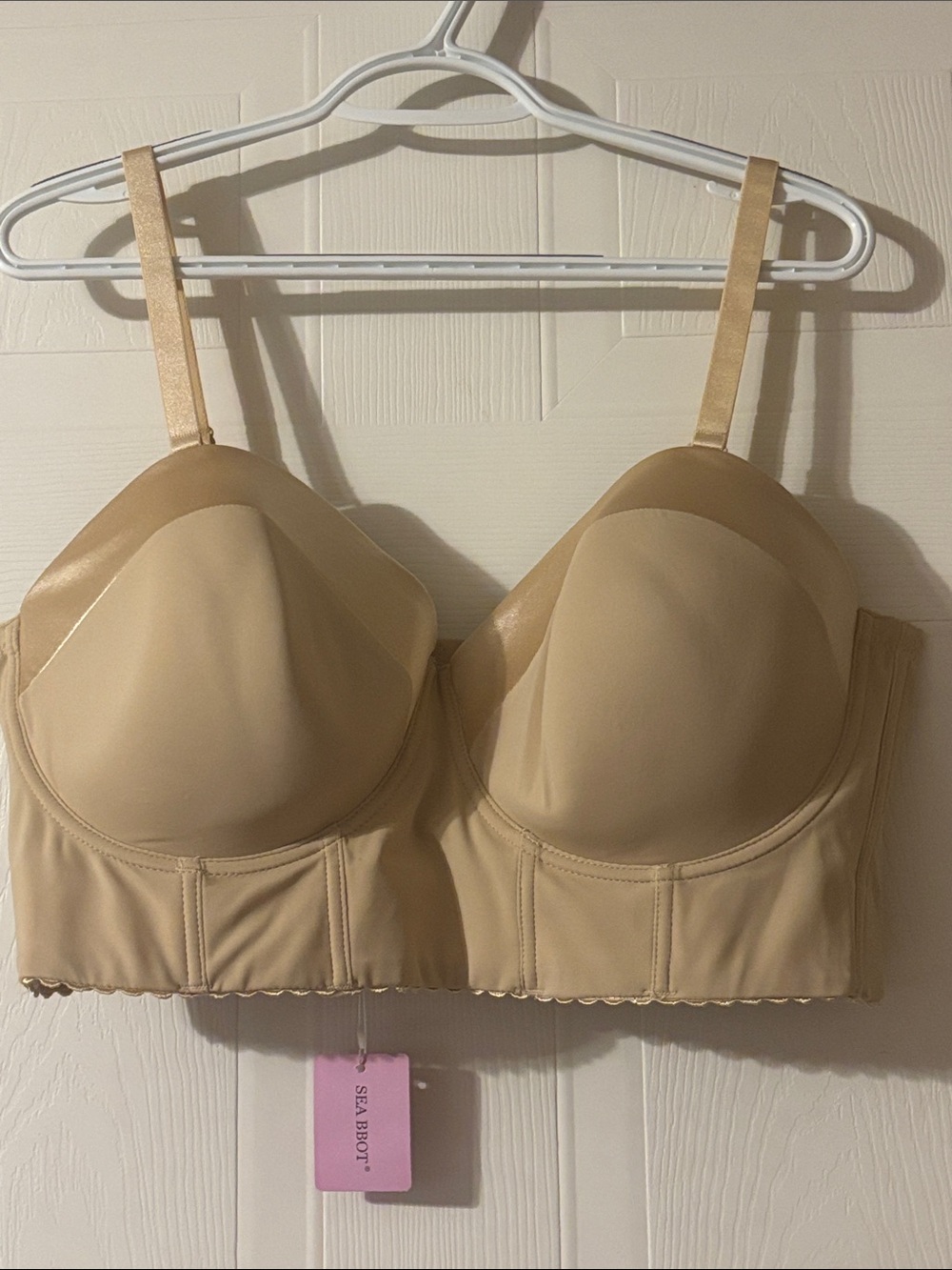 Smooth Nude Longline Strapless Convertible Support Bra Molded Cups by SEA BBOT